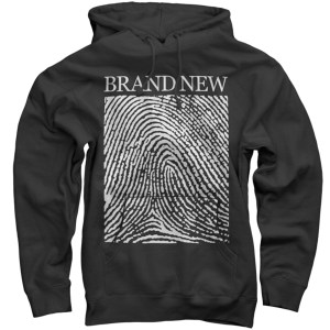 Brand New Fingerprint on Black Pullover Sweatshirt