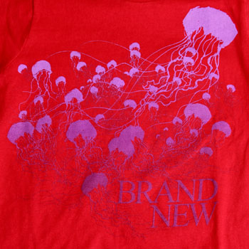 Massjellies on Red T-Shirt detail