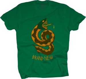Brand New Bone Thrower Green Snake T-Shirt