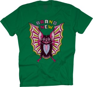 Brand New Bone Thrower Green Bat T-Shirt