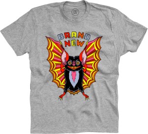 Brand New Bone Thrower Grey Bat T-Shirt