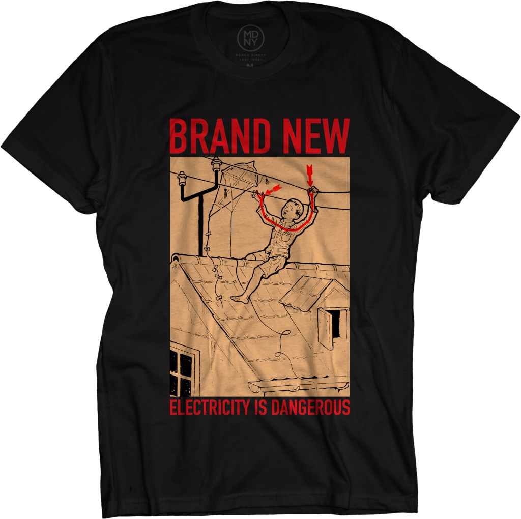Brand New Electricity is Dangerous Kite T-Shirt
