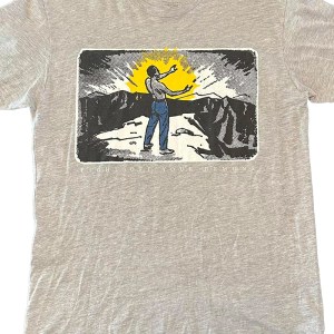 Brand New Sunrise Heather Grey T-Shirt Fight Off Your Demons