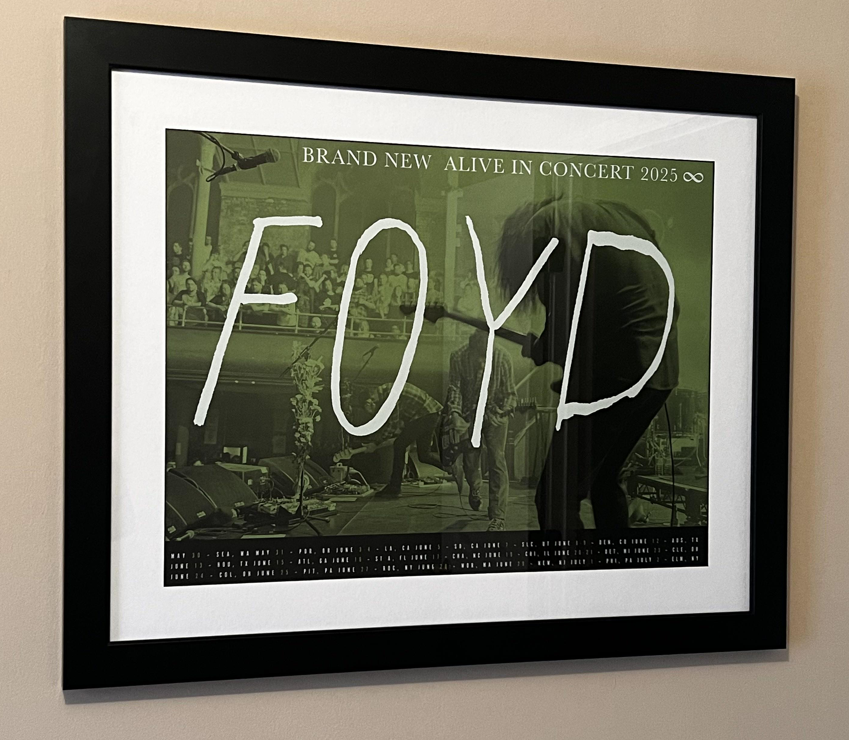 FOYD Alive in Concert 2025 Poster Green