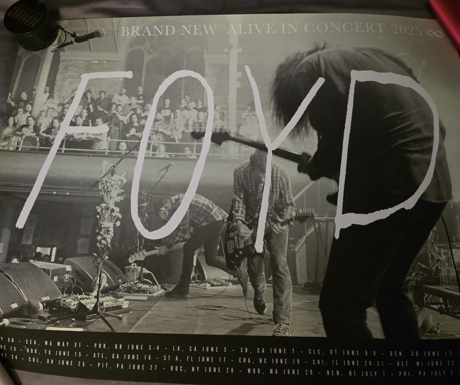 FOYD Alive in Concert 2025 Poster Grey