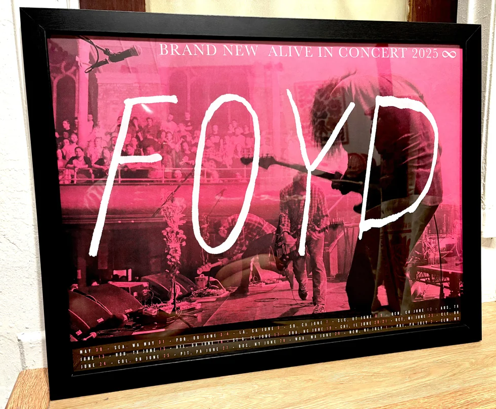 FOYD Alive in Concert 2025 Poster Pink