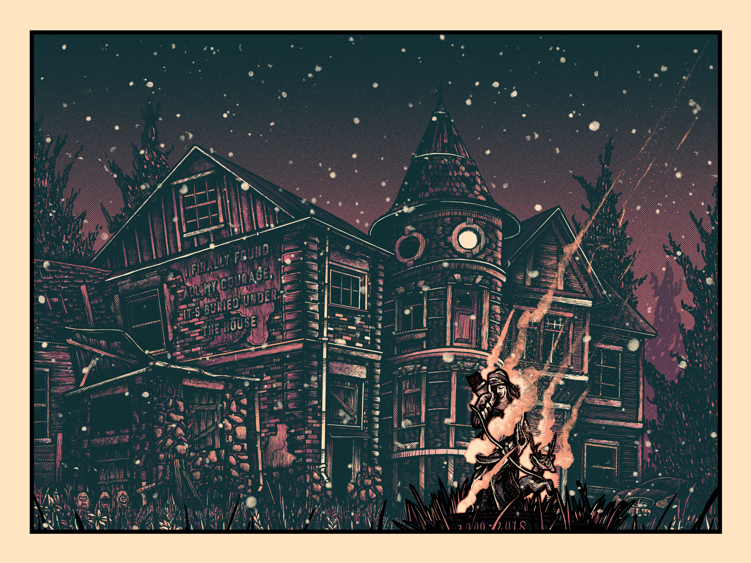 Luke Martin Can't Get It Out Philadelphia Electric Factory scrapped poster