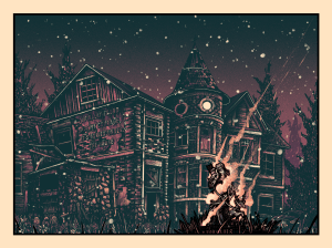 Luke Martin Suburban Avenger Brand New cancelled/scrapped gig poster