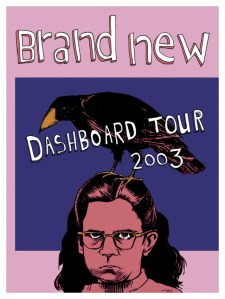 2003. Brand New, Dashboard Confessional Poster by Farel Dalrymple