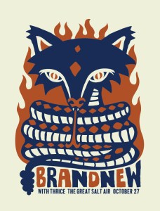 Brand New with Thrice October 27, 2007 Poster