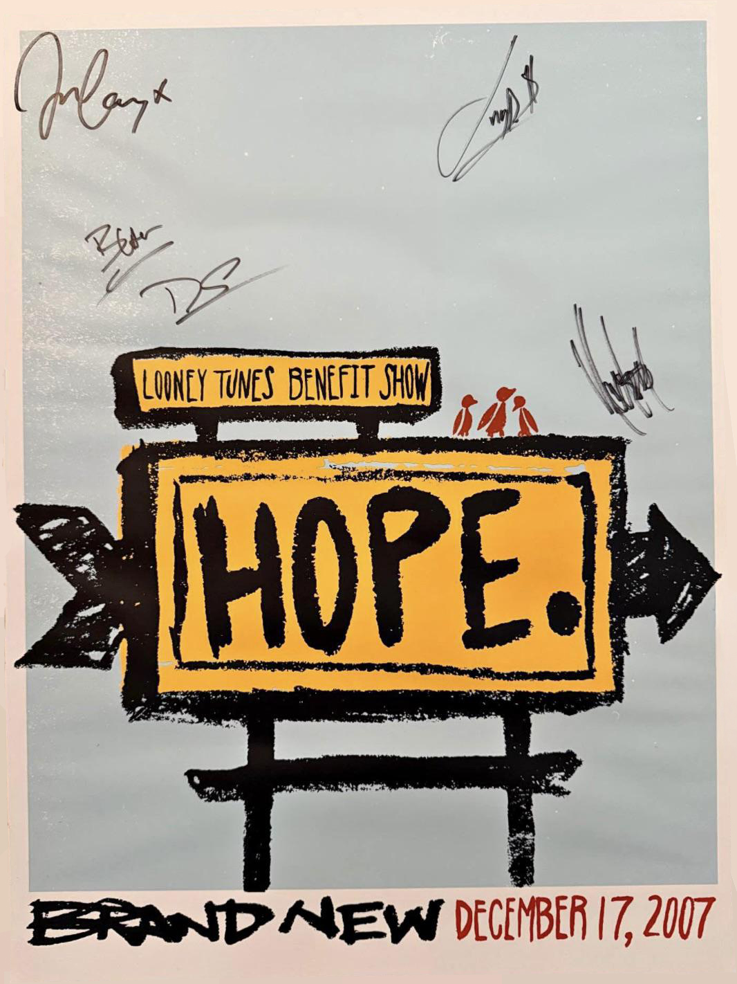 Brand New Looney Tunes Benefit Show Poster