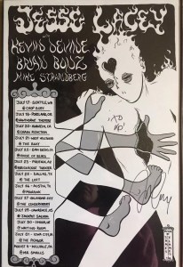 Jesse Lacey 2008 Solo Tour Poster by James Flames