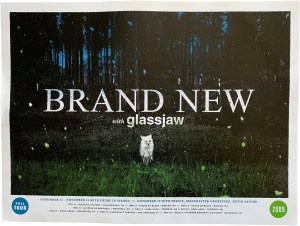 Brand New with Glassjaw Fall 2009 Poster by Aesthetic Apparatus