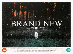 Brand New with Thrice Fall 2009 Poster by Aesthetic Apparatus