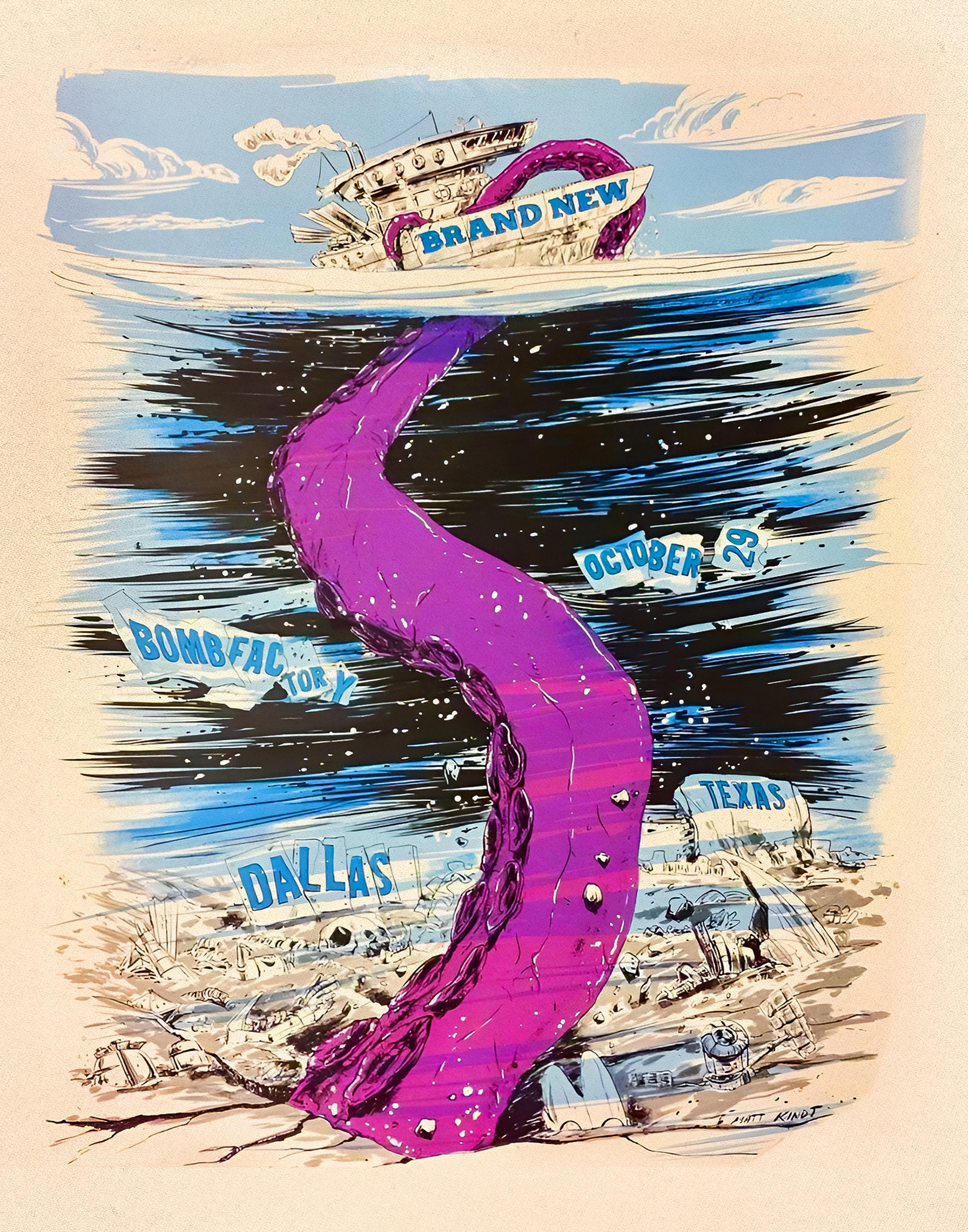 Brand New Matt Kindt The Bomb Factory Poster