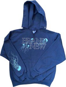 Brand New Jelloner on Navy Pullover Sweatshirt