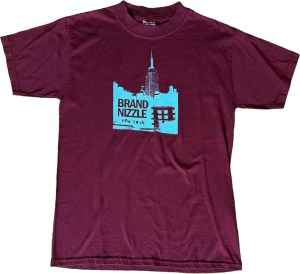 Brand New Brand Nizzle T-Shirt in Maroon