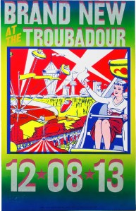 December 8, 2013. Brand New at The Troubadour by Craig Stecyk Version 2