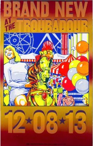 December 8, 2013. Brand New at The Troubadour by Craig Stecyk Version 3