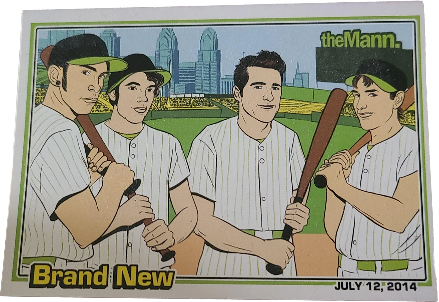 Brand New at The Mann in Philadelphia Baseball Card by Alex Fine