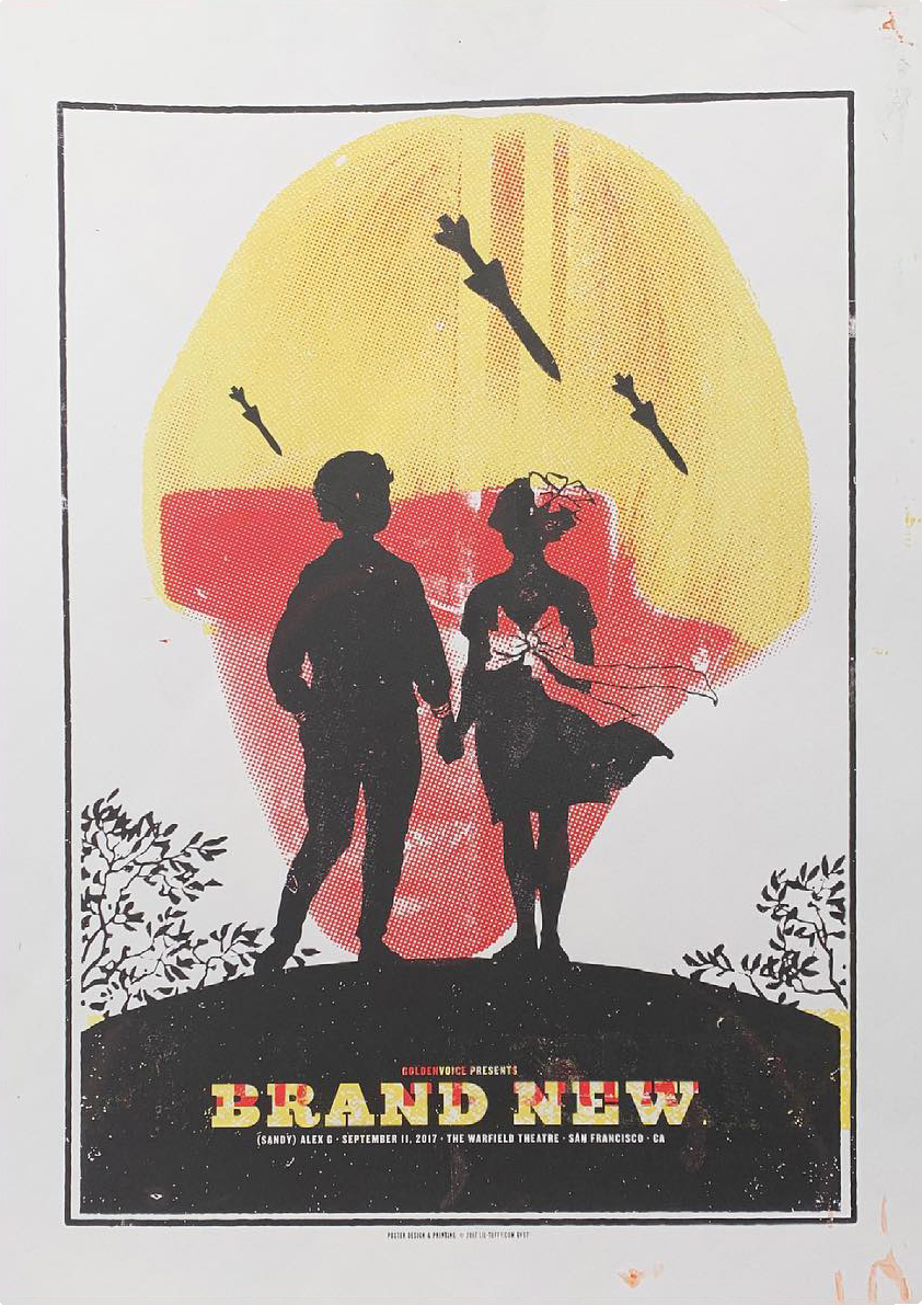 Brand New Science Fiction Tour September 11, 2017 The Warfield Theatre San Francisco CA by Lil Tuffy Test Print