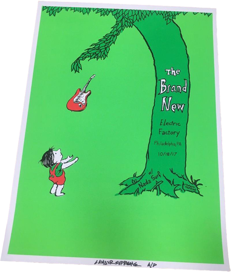 Brand New Giving Tree Gig Poster Science Fiction Tour Electric Factory by L'Amour Supreme