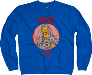 Virgin Mary Blue Crewneck Sweatshirt