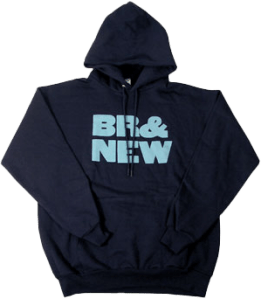 Br Ampersand New on Navy Hoodie