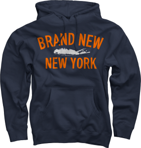 Long Island on Navy Pullover
