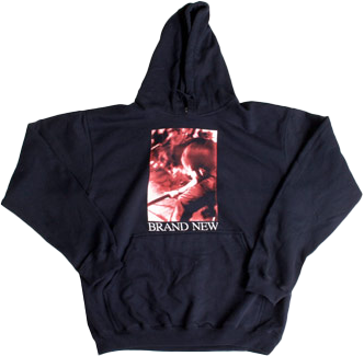 Vin Ghost Red Tint on Navy Pullover - Sweatshirt