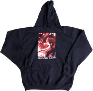 Vin Ghost Red Tint on Navy Pullover - Sweatshirt