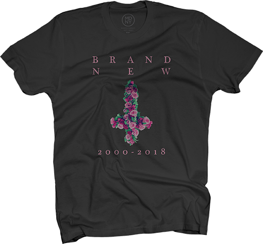 Flower Cross Black T-Shirt