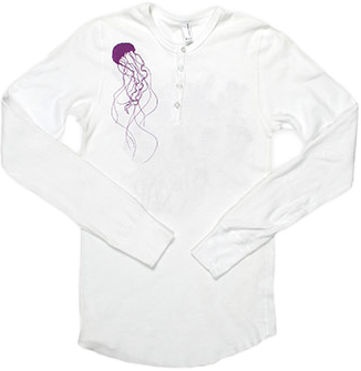 Massjellies on White Henley Thermal Unisex Long Sleeve T-Shirt