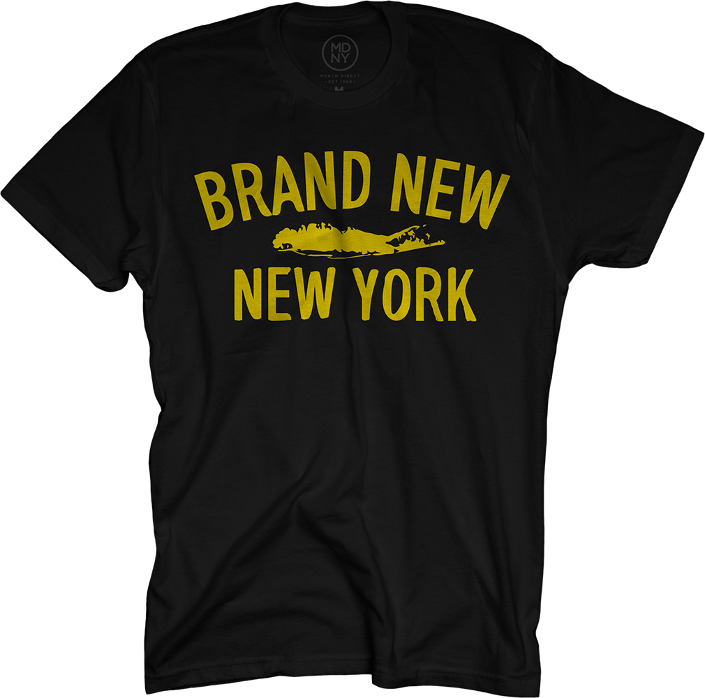 Long Island on Black T-Shirt