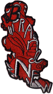 Shoulder Diagonal Embroidered Iron On Patch