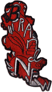 Shoulder Diagonal Embroidered Iron On Patch