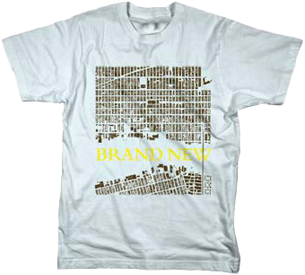 Arial Map on Grey T-Shirt