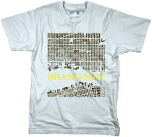 Arial Map on Grey T-Shirt