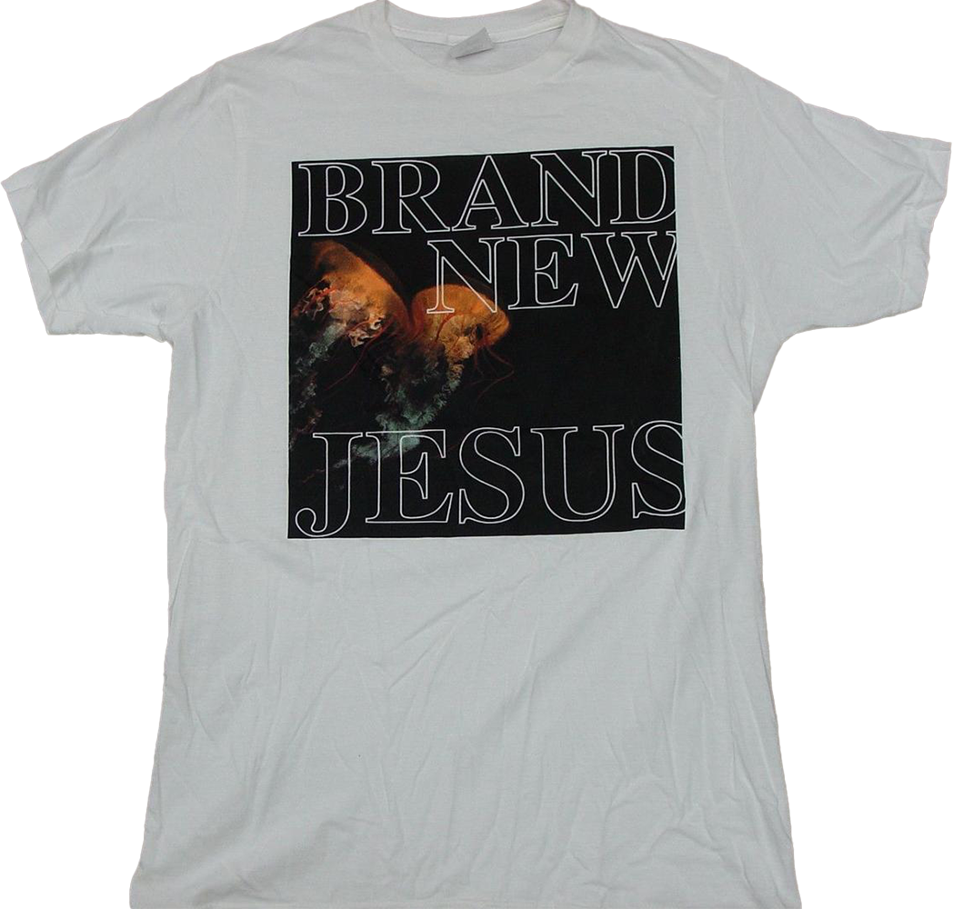 Jesus Cover on White T-Shirt