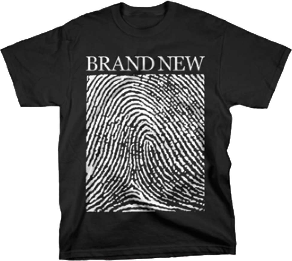 Fingerprints On Black T-Shirt