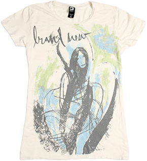 Mermaids Vintage White Destroyed Jersey T-Shirt