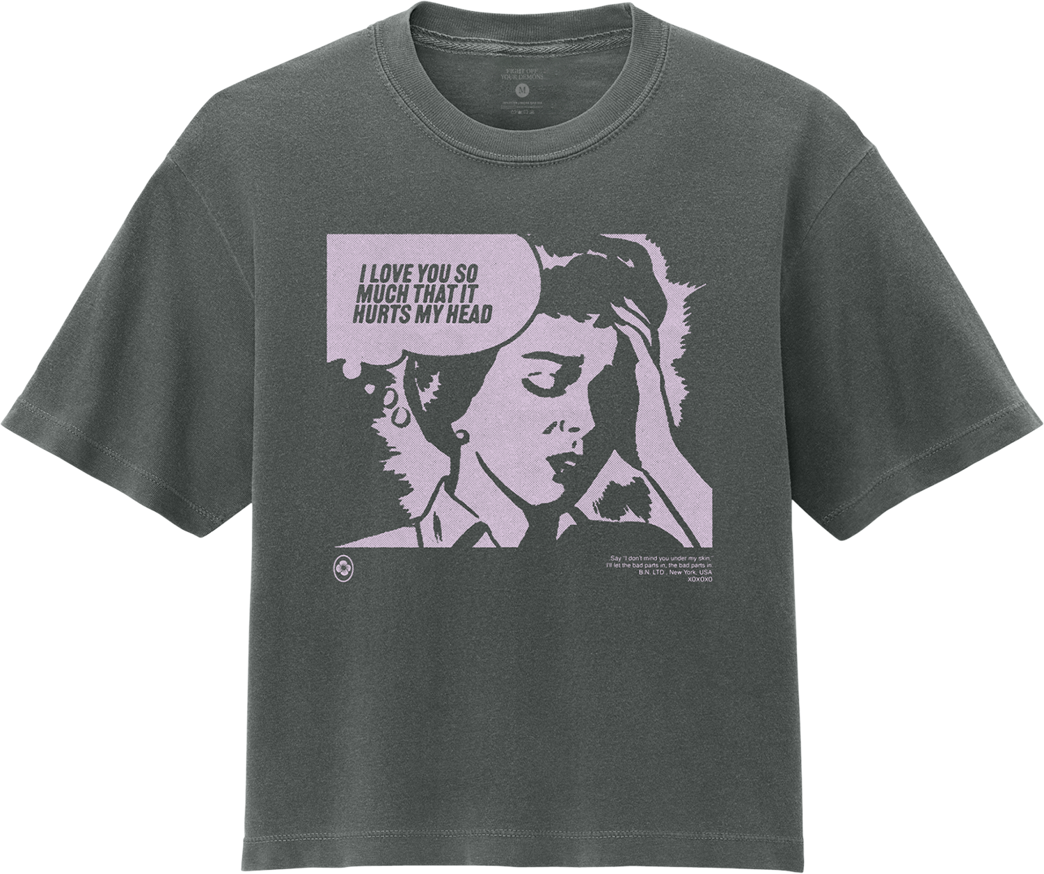 Love You So Much Ladies Crop Tee